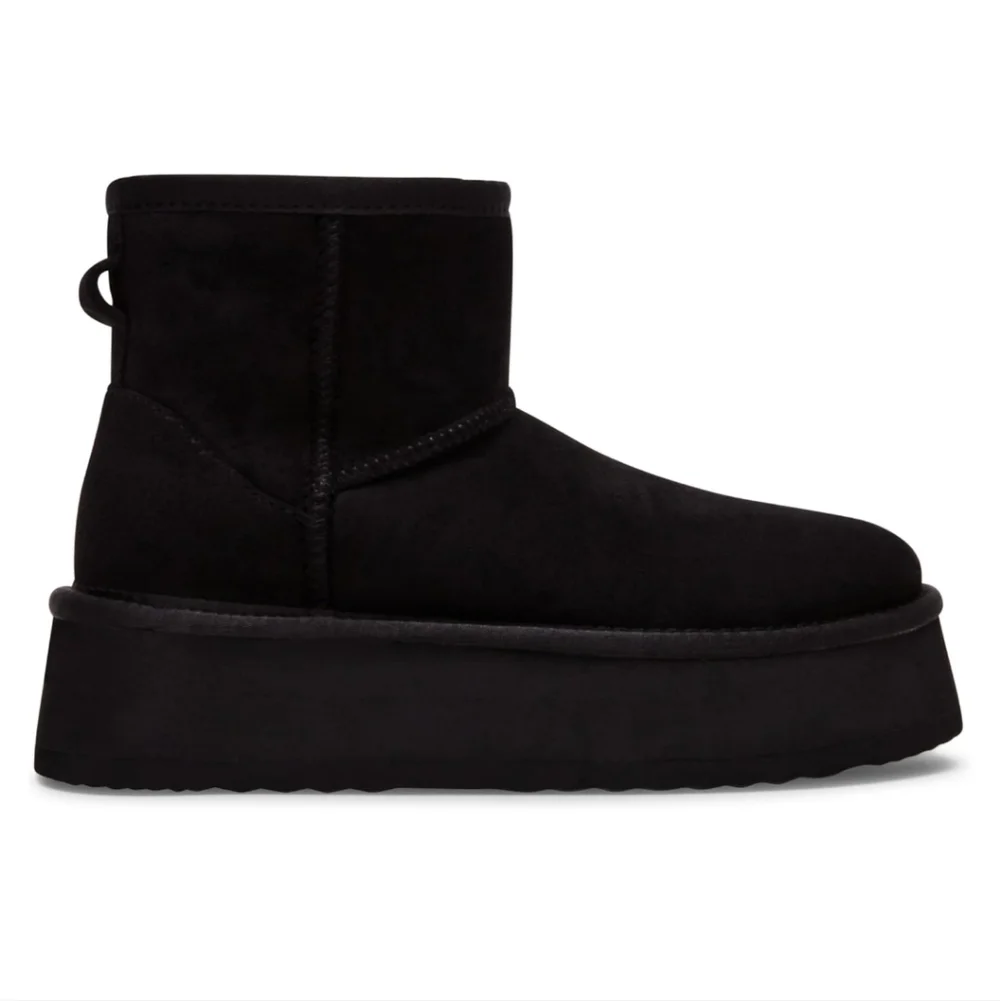Steve Madden Black Platform Winter Boots